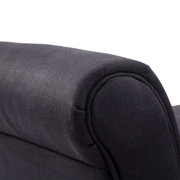 Sängbänk - Sittbänk Med Armstöd - Stoppad - 102x36x51 cm - För Sovrum/Hall - Montering Krävs - Mörkgrå