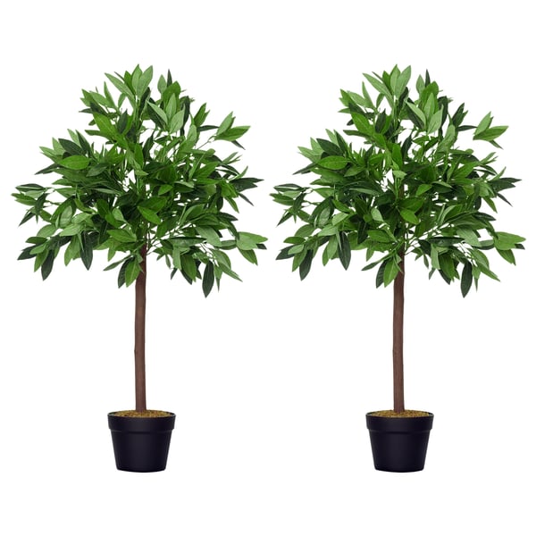Konstgjorda växter - Lagerträd 90 cm 2-pack - PE - Utomhus - Utställning - Jubileum