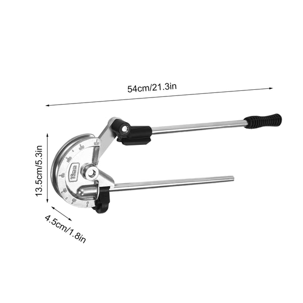Rørbukker - Håndværktøj - 180° bøjning - Til 1,6 cm rør - Manuel - Kraftig - Aluminium- og zinklegering - Andre farver