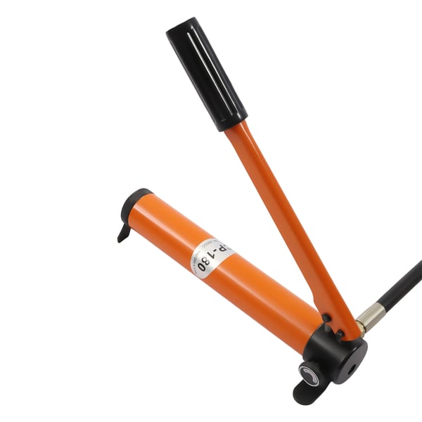Manuel hydraulisk håndpumpe - CP-180 - 70 MPa (10.000 psi) - Separat type - 1 m højtryks-olieslange - Bærbar - Orange-rød