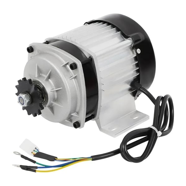 Børsteløs elmotor 48V DC 750W, motorsæt med controller, til elscooter/el-trehjuler/vogn, sølv