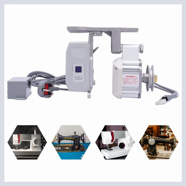 Borstlös servomotor-sats för industrisymaskin, 550 W, energisnål, justerbar hastighet, 220 V, vit
