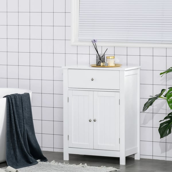 Badrumsskåp - Förvaringsskåp - 1 låda - Skåp med innerhylla - 60 x 30 x 80 cm - Montering krävs