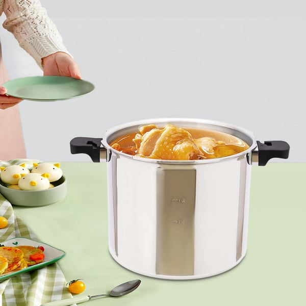 Trykkoger - Mekanisk model - Ø32 cm - 90 kPa - Aluminiumlegering - Til ris/korn - 4 kg - Lysegrå