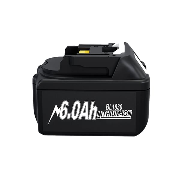Makita-yhteensopiva BL1830/BL1860, 18V Li-ion vara-akku 18650, 6,0Ah ruuvinvääntimeen, sininen