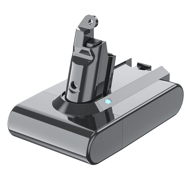 Dyson V6 -pölynimuriin sopiva vaihtoakku, 21,6 V 6000 mAh 18650 Li‑ion, DC58/DC62, ladattava, beige