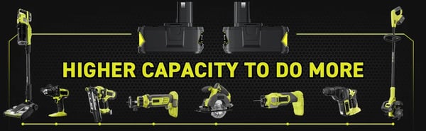 Sort batteri til RYOBI One+ 18V, Li-ion 6Ah erstatningsbatteri, kompatibel med P108 P104 P107 RB18L50 RB18L20