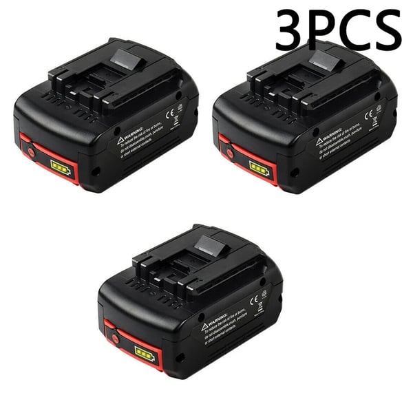 Bosch 18V Professional-kompatibel, Li-ion erstatningsbatteri 6,0Ah (6000 mAh), BAT609/610/618/619, GBA18V/GSR18V, blå