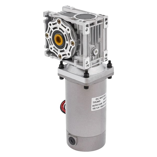 Matoruuvivaihdemoottori - NLRV - 300 W - 24 V DC - Säädettävä nopeus - Itsejarruttuva - 1800 RPM - Hopea
