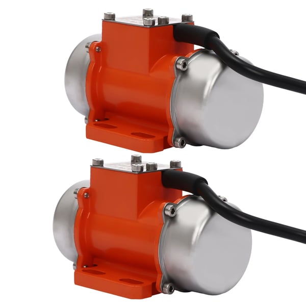 Vibrationsmotor - HY-M0.4 - 24V DC - Med Hastighedsregulator - Orange