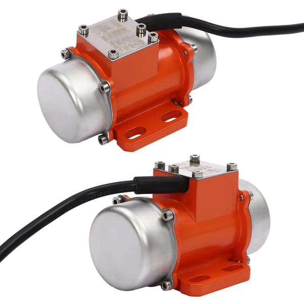 Vibrationsmotor - HY-M0.4 - 24V DC - Med Hastighedsregulator - Orange