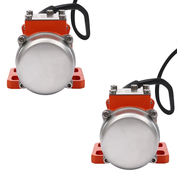 Vibrationsmotor - HY-M0.4 - 24V DC - Med Hastighedsregulator - Orange