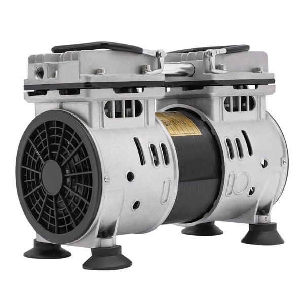 Oliefri industrivakuumpumpe - XHX550A2 - Enkelttrins - 550 W - 220 V - EU-stik - Sølv