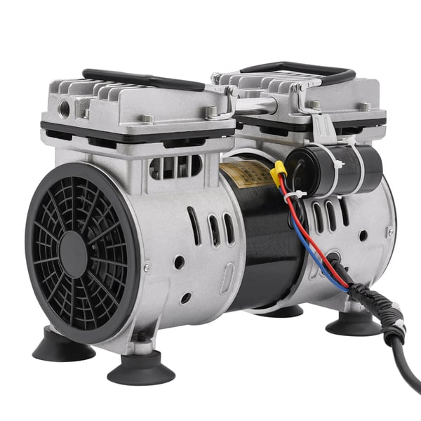 Öljytön teollinen tyhjiöpumppu - XHX550A2 - Yksivaiheinen - 550 W - 220 V - EU-pistoke - Hopea