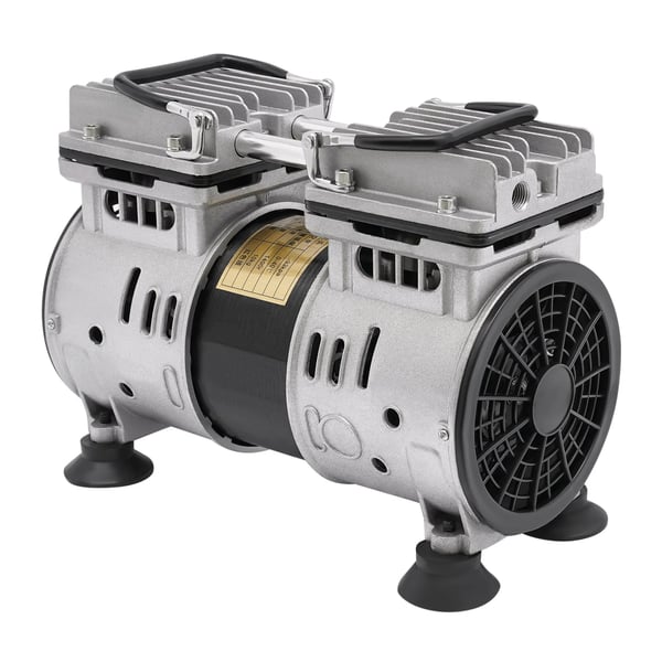 Öljytön teollinen tyhjiöpumppu - XHX550A2 - Yksivaiheinen - 550 W - 220 V - EU-pistoke - Hopea