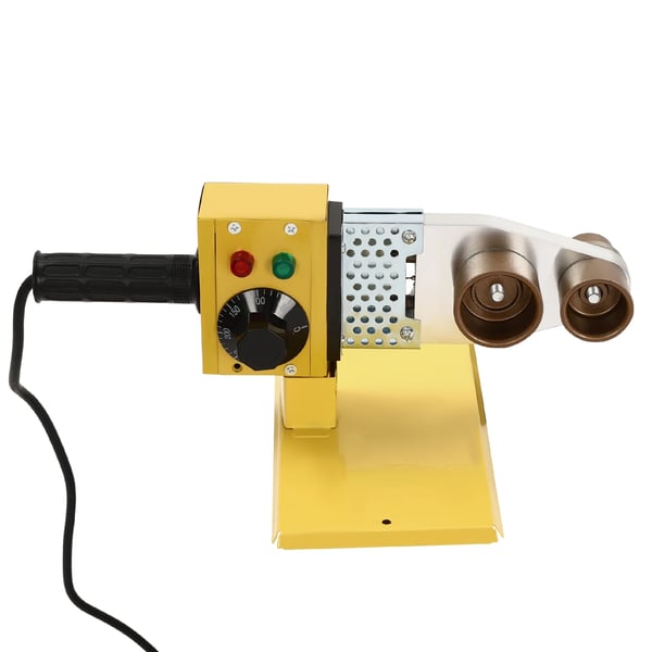 Plastrørsvejser - Rørsvejsemaskine - 800W - 20–63 mm - 220V - EU-stik - Gul