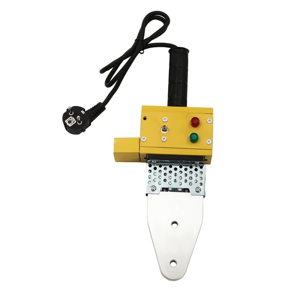 Plastrørsvejser - Rørsvejsemaskine - 800W - 20–63 mm - 220V - EU-stik - Gul