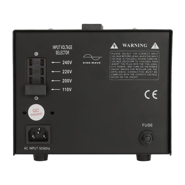 Spændingsomformer - Transformer - 24V udgang - Trefaset - Ringkerne - Til elektronik - Sort