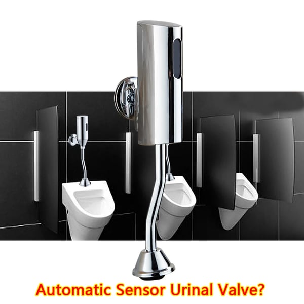 Urinal, automatisk skylleventil med IR-sensor, vægmonteret, lysegrå