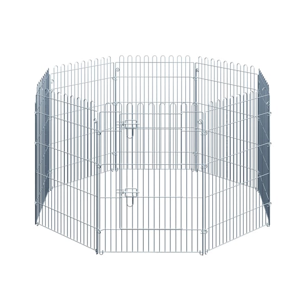 Hundhage - Valphage - 8 Paneler - 63 x 91 cm - 1 Dörr - Grå