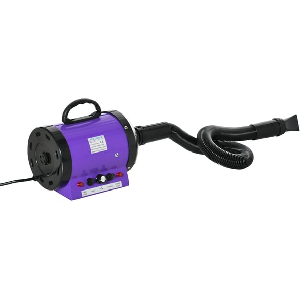 Hundfön - Hundtork - 2800 W - 2 Hastigheter - Varm/Kall Luft - EU-kontakt 210–240 V - Svart