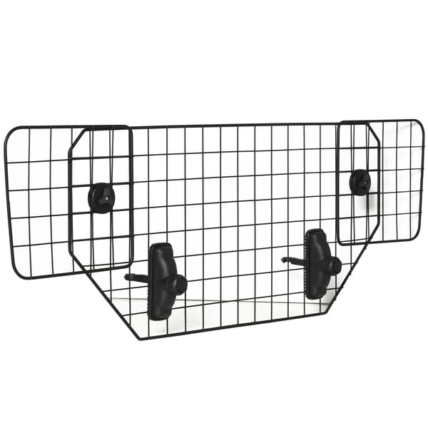 Hundgaller till bil - Universellt säkerhetsgaller - Justerbar bredd upp till 120 cm - Höjd 40,5 cm - Metall & plast - Svart