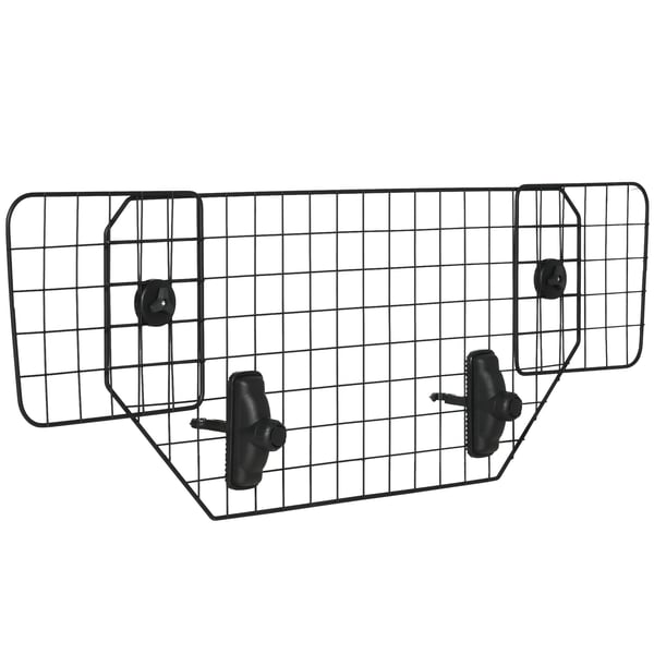 Hundgaller till bil - Universellt säkerhetsgaller - Justerbar bredd upp till 120 cm - Höjd 40,5 cm - Metall & plast - Svart