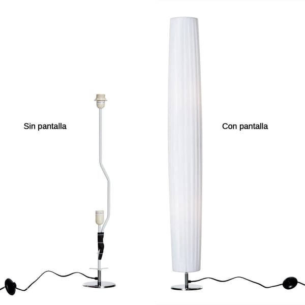 Modern lampa - Golvlampa - Stålbas - 120 cm Höjd - 249–2000 lm - Nätström (AC) - För vardagsrum & sovrum