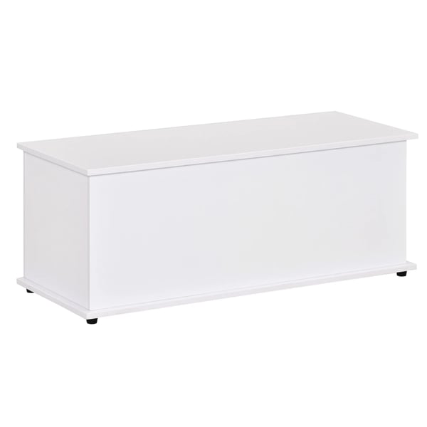 Förvaringskista - Förvaringsbox - Maxbelastning 60 kg - Mål 100x40x40 cm - Melaminbelagt trä - Vit