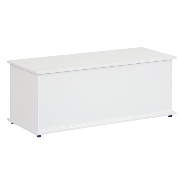 Förvaringskista - Förvaringsbox - Maxbelastning 60 kg - Mål 100x40x40 cm - Melaminbelagt trä - Vit