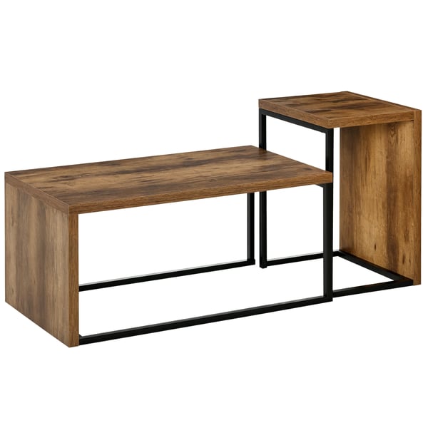 Soffbord 2-pack - Vardagsrumsbord - Metallben - Industriell stil