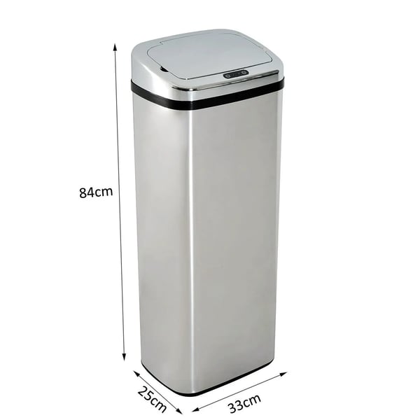 Smart Papperskorg - Soptunna med Sensor - 50 L - Automatisk Öppning - Beröringsfri - Lukt- och Lufttät