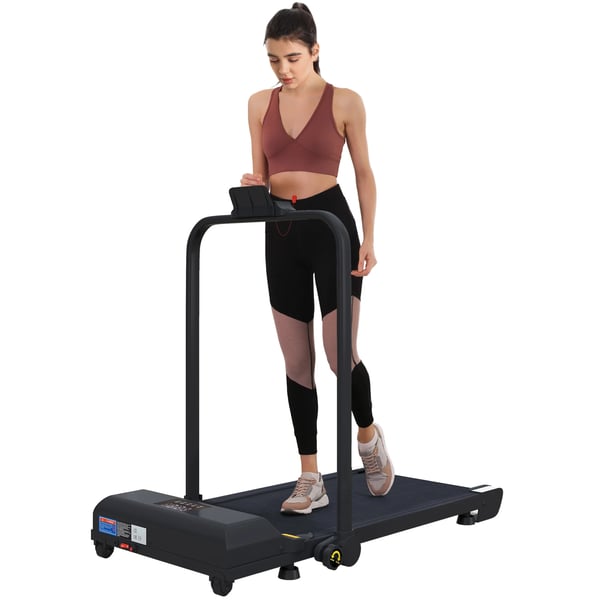 Löpband/Gåband - 2-i-1 fällbart - 2,5 hk - Cardio-träning - För ben - Svart