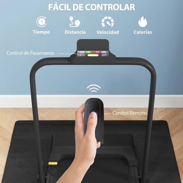 Löpband/Gåband - 2-i-1 fällbart - 2,5 hk - Cardio-träning - För ben - Svart