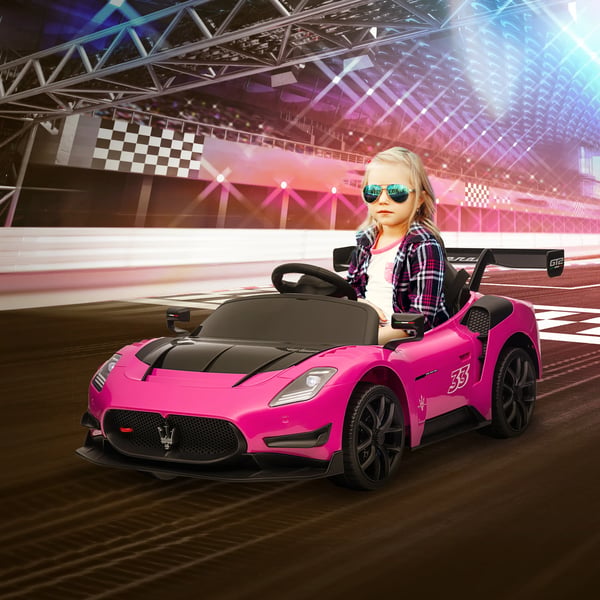 Elbil för barn - Åkbil - Elektrisk Drift - Ålder 3–6 År - Fyra Hjul - Metallram - Rosa