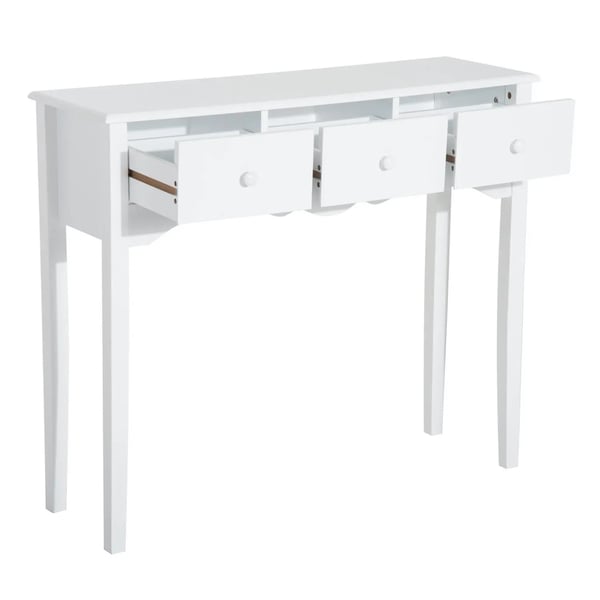 Hallbord - Konsolbord - 3 Lådor - 100x32x85 cm - För Entré/Vardagsrum - Montering Krävs