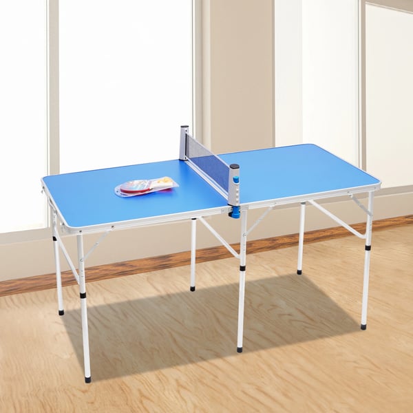 Bordtennisbord - Pingpongbord - Foldbart - Med net - Udendørs - Størrelse 152 x 76 x 76 cm - MDF + Aluminiumslegering - Samling krævet