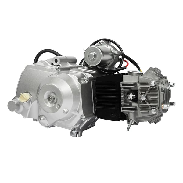 ATV-moottori - 125cc 4-tahti - Puoliautomaatti - 3 vaihdetta + peruutus - ATV/quad/buggy/ruohonleikkuriin - Hopea