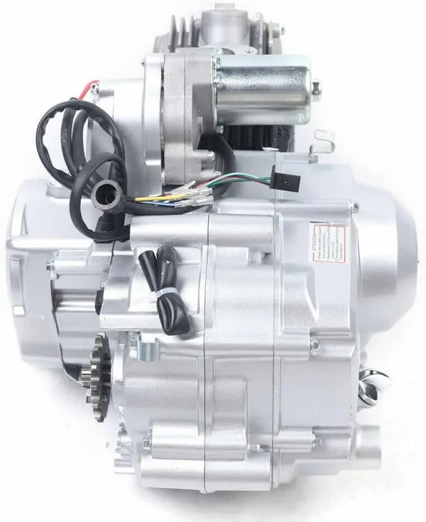 ATV-moottori - 125cc 4-tahti - Puoliautomaatti - 3 vaihdetta + peruutus - ATV/quad/buggy/ruohonleikkuriin - Hopea