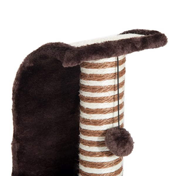 Kattklösbräda - Klösmatta - Enkel nivå - Trämaterial - För katter - Grå