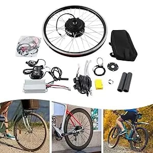 Elcykel konverteringssæt, 20 tommer forhjul, 36V 250W navmotor, LED-display, op til 30 km/t, sort