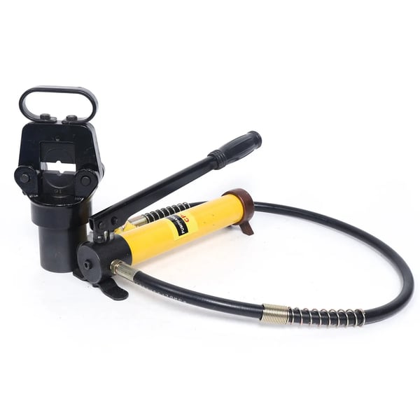 Hydraulisk krimptang - Delt model - Tryk 15 t - Krimpeområde 16–500 mm² - Vægt 9 kg - Gul
