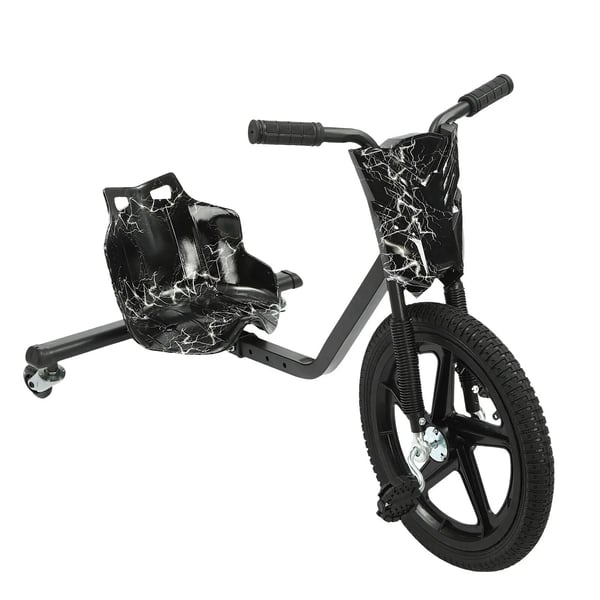 Drift trike scooter - Børne trehjulet cykel - 3 hjul - Til drifting og leg - Udendørs brug - Sort