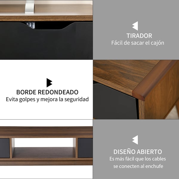 TV-möbel - TV-bänk - Modern stil - Två lådor - För TV upp till 127 cm - Vardagsrum