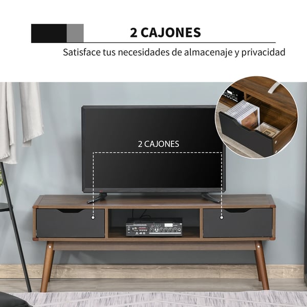 TV-möbel - TV-bänk - Modern stil - Två lådor - För TV upp till 127 cm - Vardagsrum