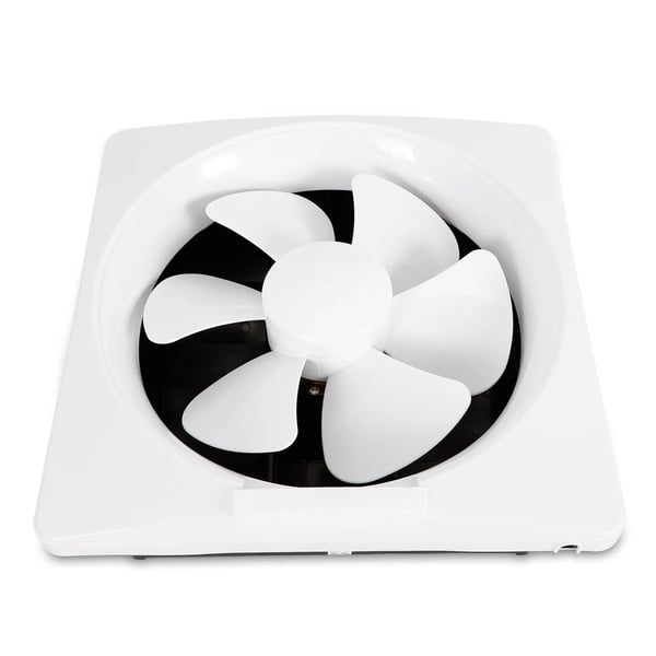 Badeværelsesventilator, udsugningsventilator, støjsvag drift, grå – til køkken, WC, bad, loft, skur & garage