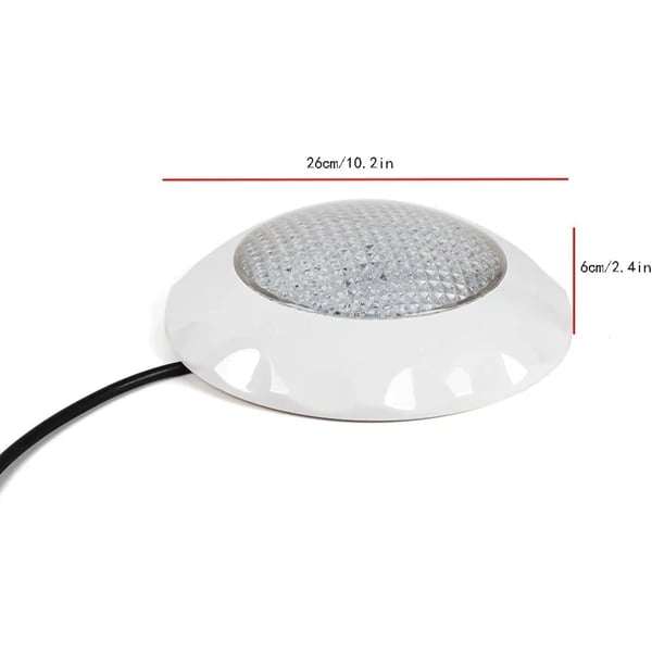 RGB LED-allasvalo, 45W AC12V uppoasennettava vedenalainen kohdevalo, uima-allas/spa, kaukosäädin, väri: rosa