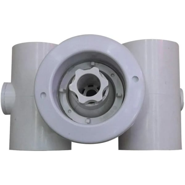 Pool spa jet-munstycken, massage-jet 8-pack, 48 mm anslutning, kraftigt flöde, vit