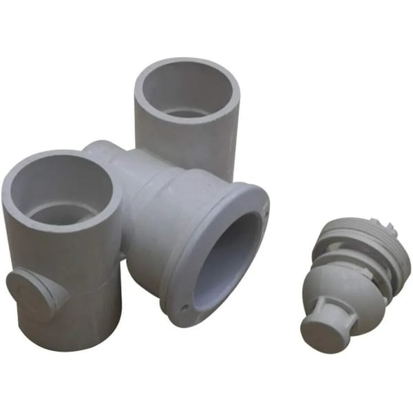 Pool spa jet-munstycken, massage-jet 8-pack, 48 mm anslutning, kraftigt flöde, vit