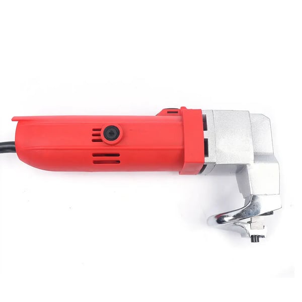 Elektrisk pladesaks - Metalsaks - 500 W - 220 V AC - Skærer op til 2,5 mm stål - EU-stik - Rød